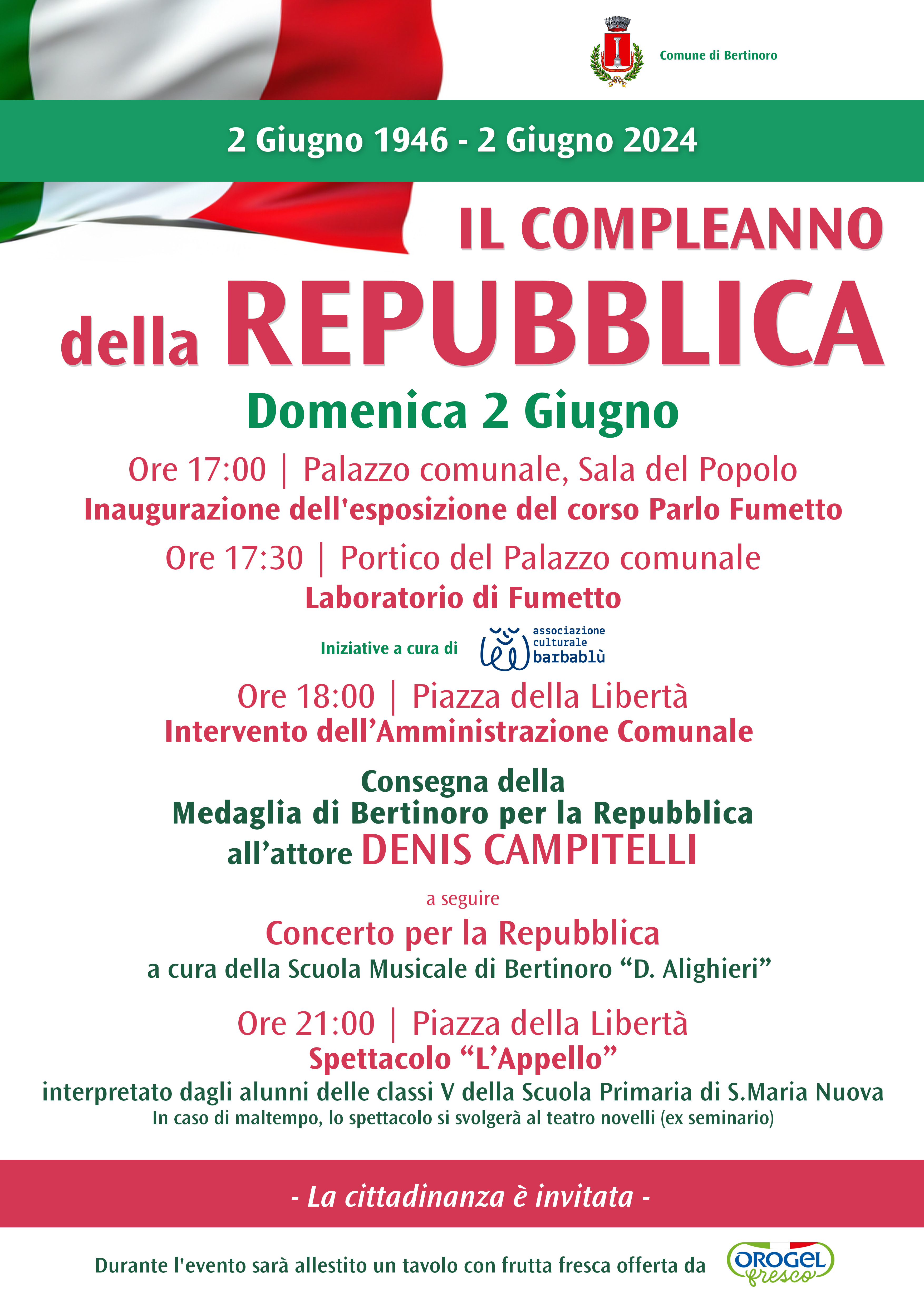 Bertinoro festeggia il compleanno della Repubblica foto 