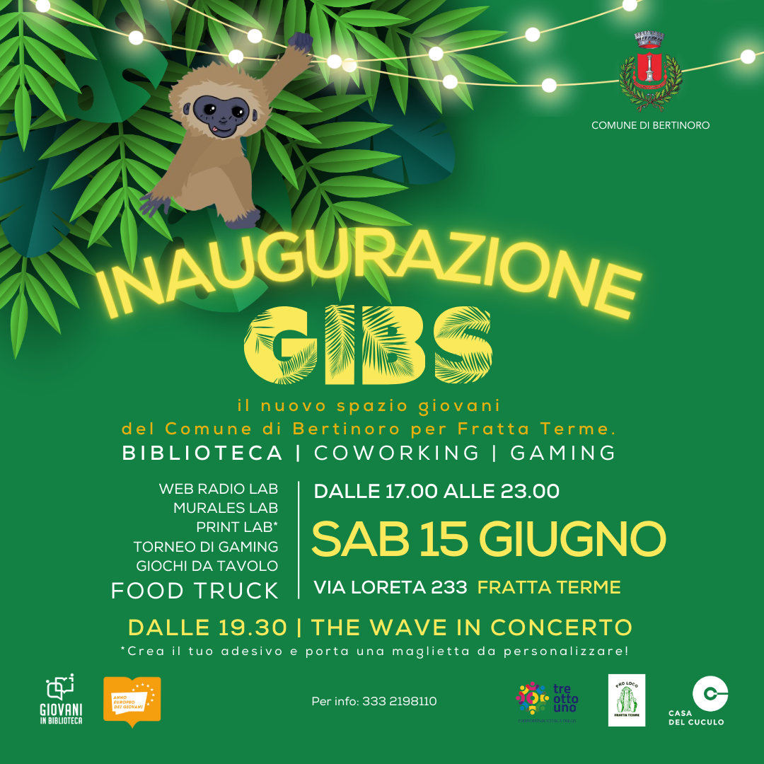 Inaugura Gibs, il nuovo spazio per giovani  dai 14 ai 35 anni del comune di Bertinoro foto 