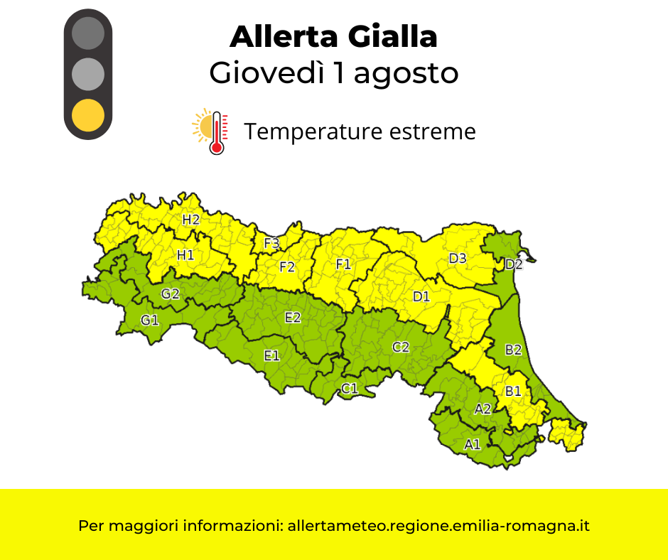 Allerta Meteo gialla - domenica 28 luglio foto 