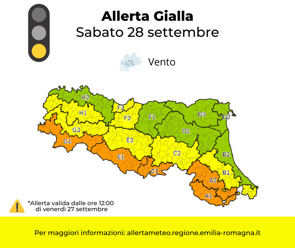 Allerta Meteo gialla - sabato 28 settembre foto 