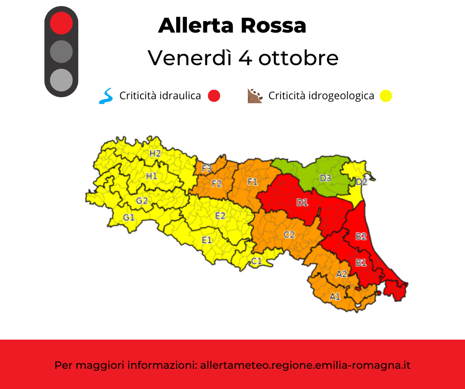 Allerta Meteo venerdì 4 ottobre foto 